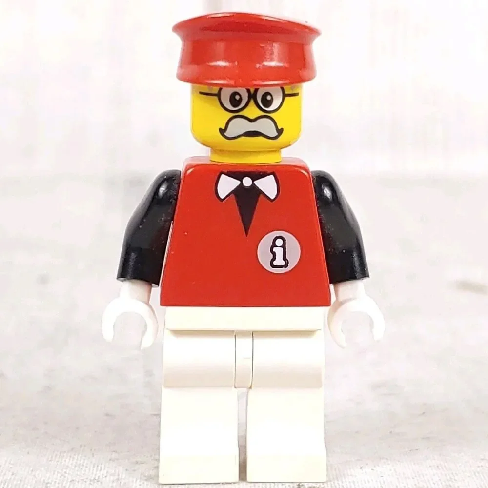 Infomaniac - Limited RARE LEGO Collectible Minifigure - Authentic 1997 INF001